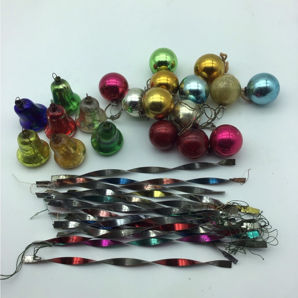 Vintage Feather Tree ornaments